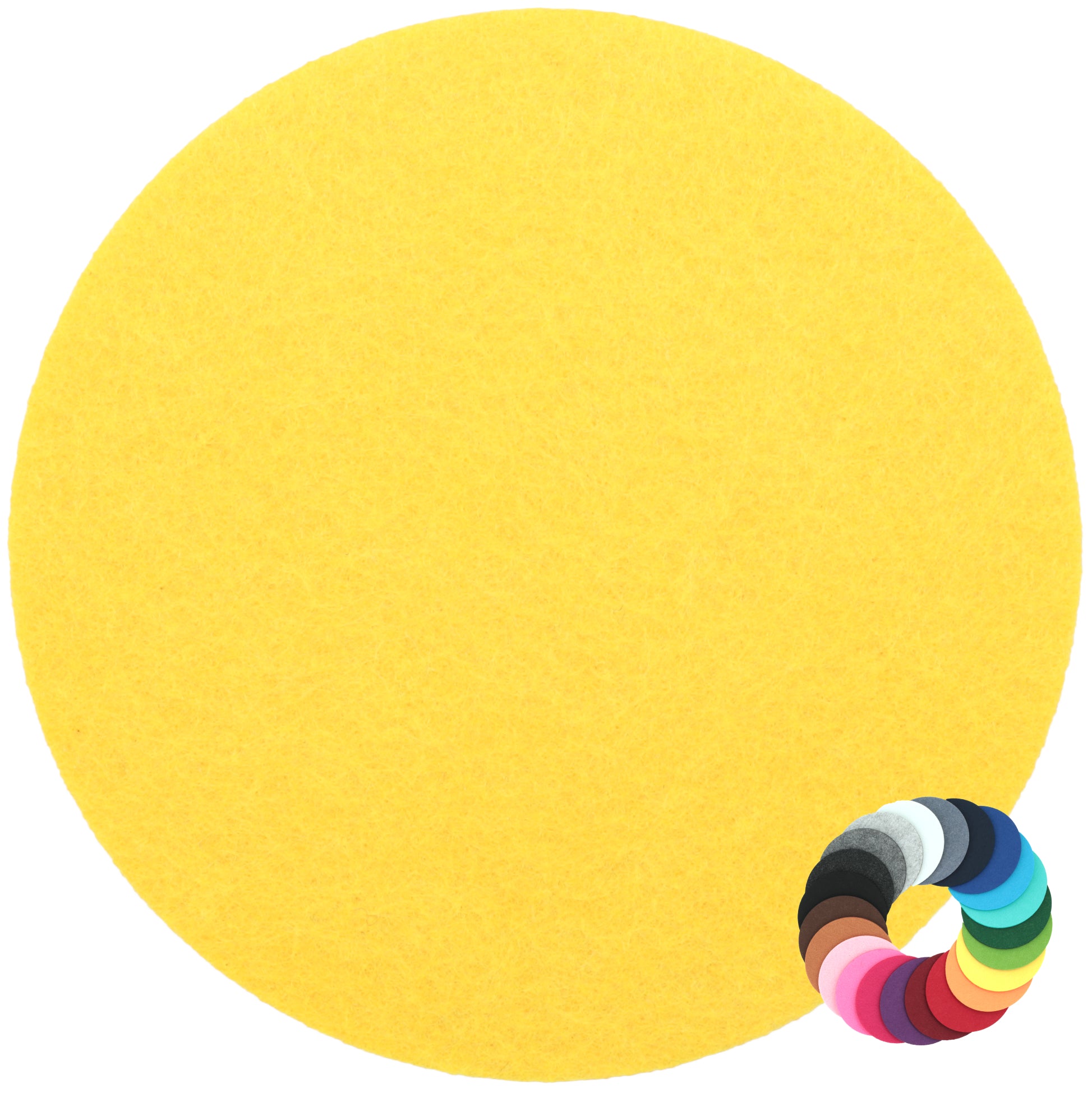 Filzuntersetzer rund Ø 30 cm – Platzset & Topfuntersetzer – 55 Farben – Made in Germany