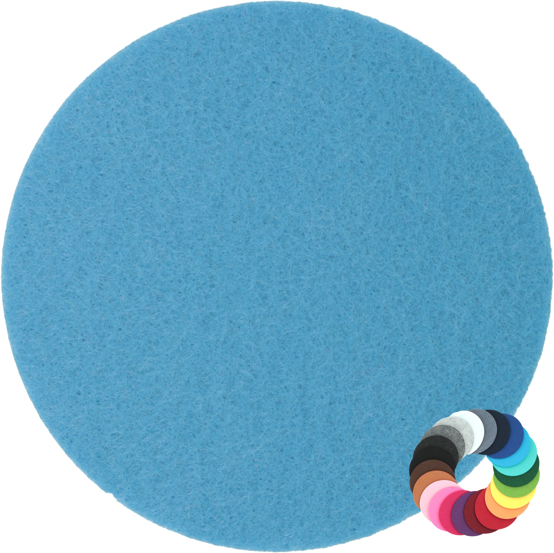 Filzuntersetzer rund Ø 10 cm – Glasuntersetzer aus Filz – 55 Farben – Made in Germany