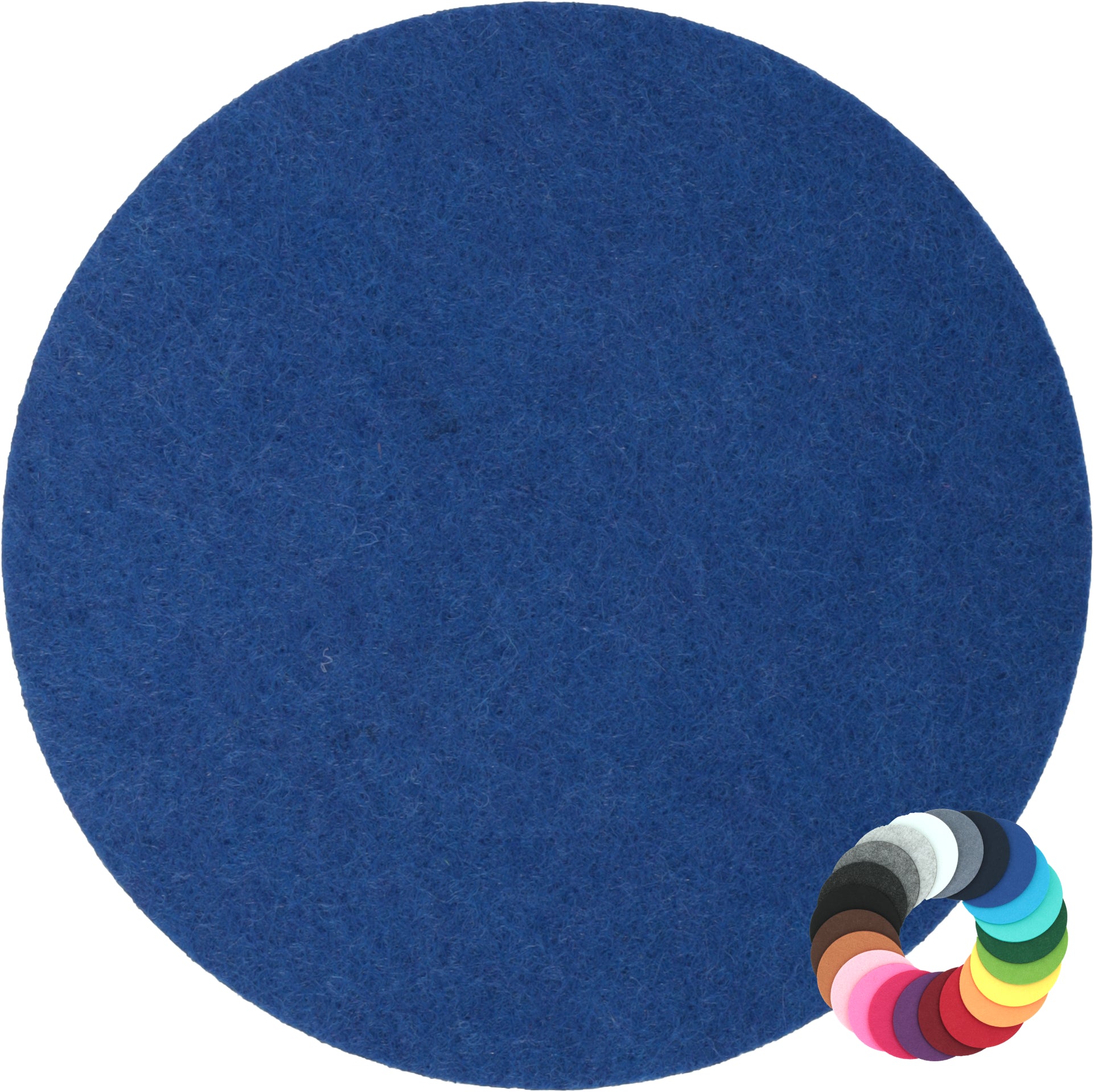 Filzuntersetzer rund Ø 10 cm – Glasuntersetzer aus Filz – 55 Farben – Made in Germany