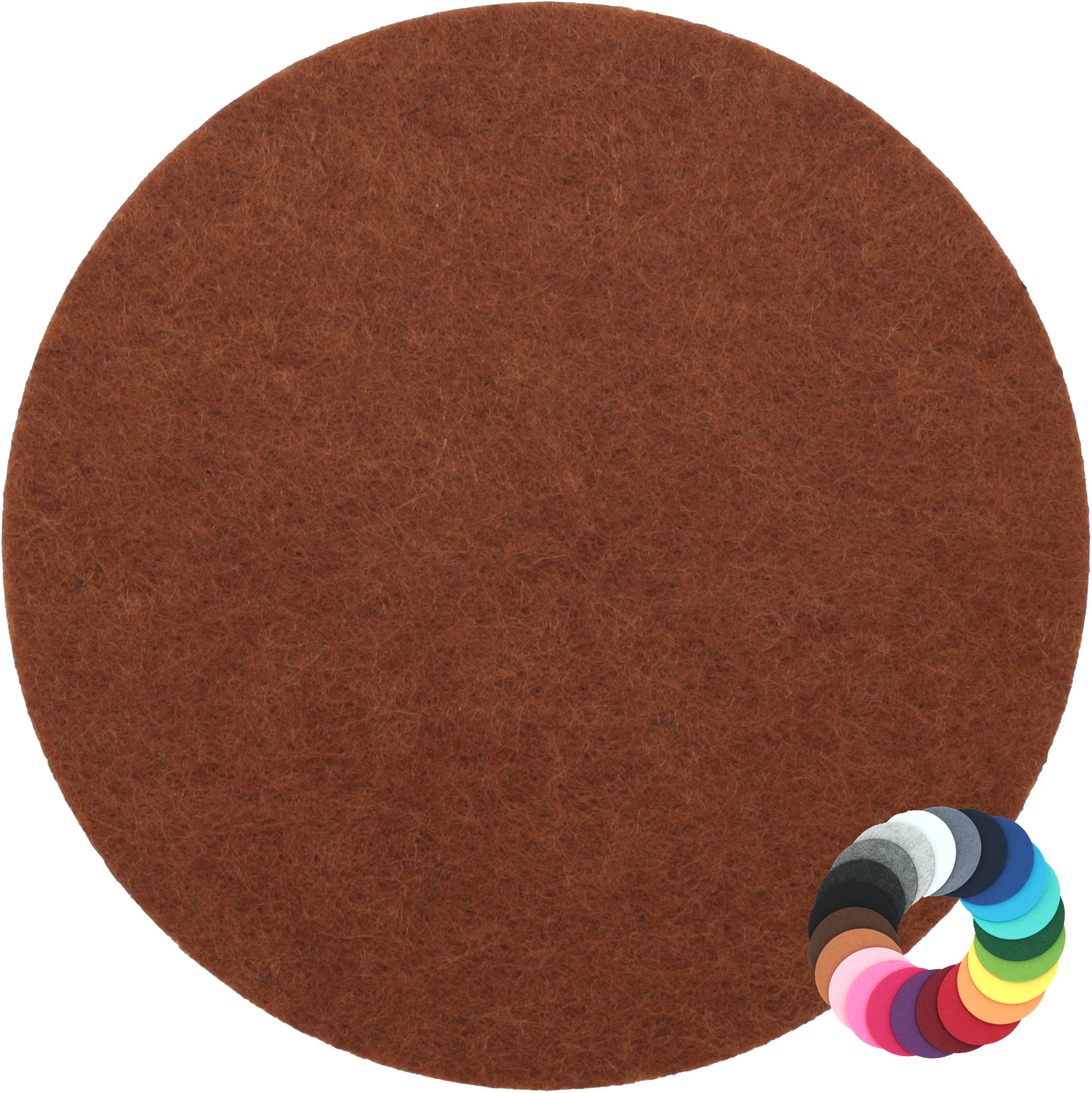 Filzuntersetzer rund Ø 30 cm – Platzset & Topfuntersetzer – 55 Farben – Made in Germany