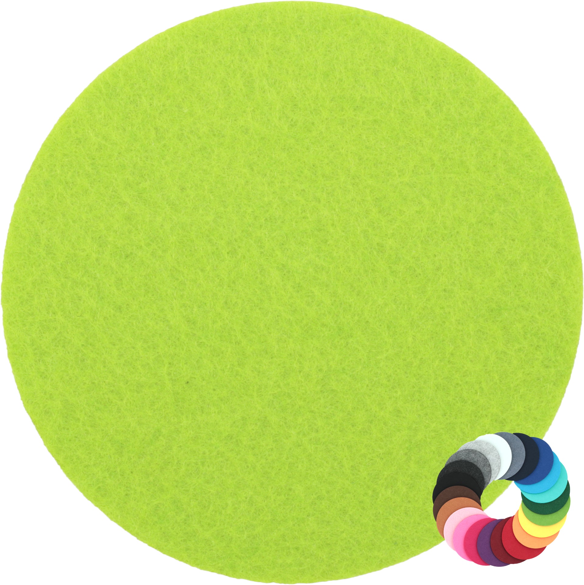 Filzuntersetzer rund Ø 20 cm – Platzset & Topfuntersetzer – 55 Farben – Made in Germany