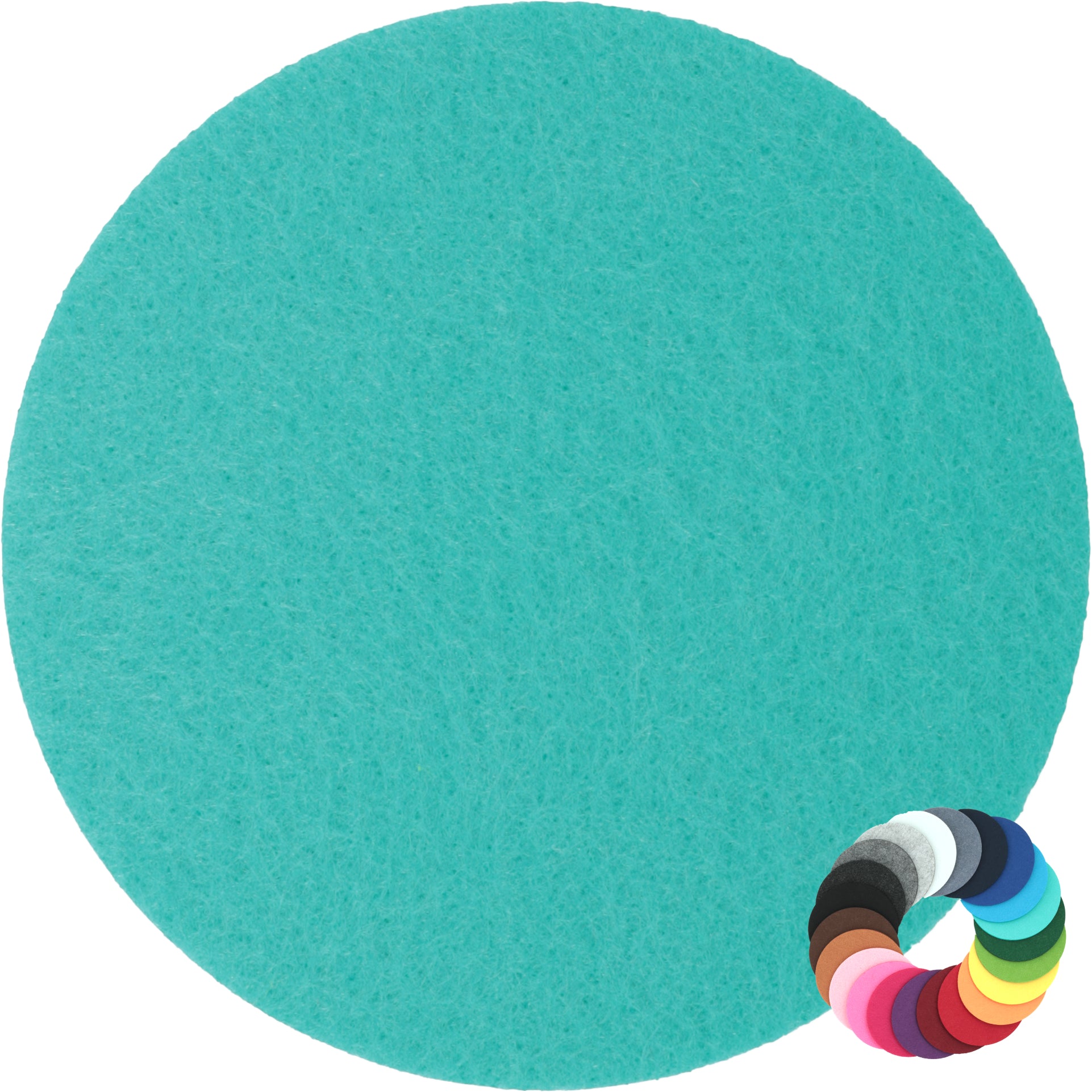 Filzuntersetzer rund Ø 15 cm – Tassen- & Vasenuntersetzer – 55 Farben – Made in Germany