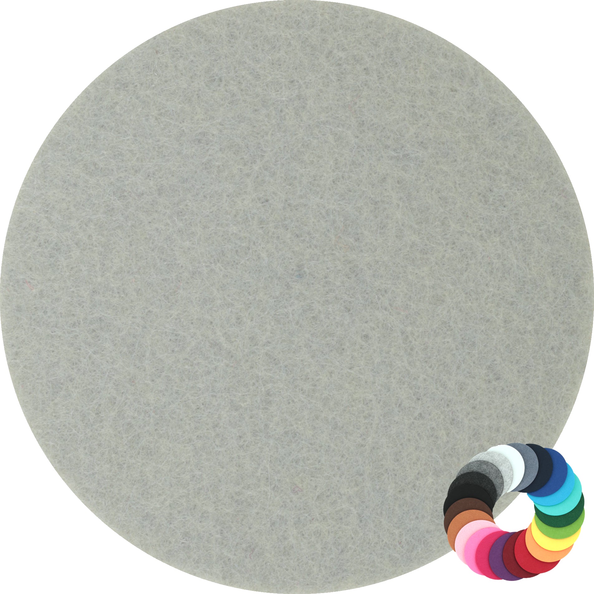 Filzuntersetzer rund Ø 35 cm – großes Platzset & Tischset – 55 Farben – Made in Germany