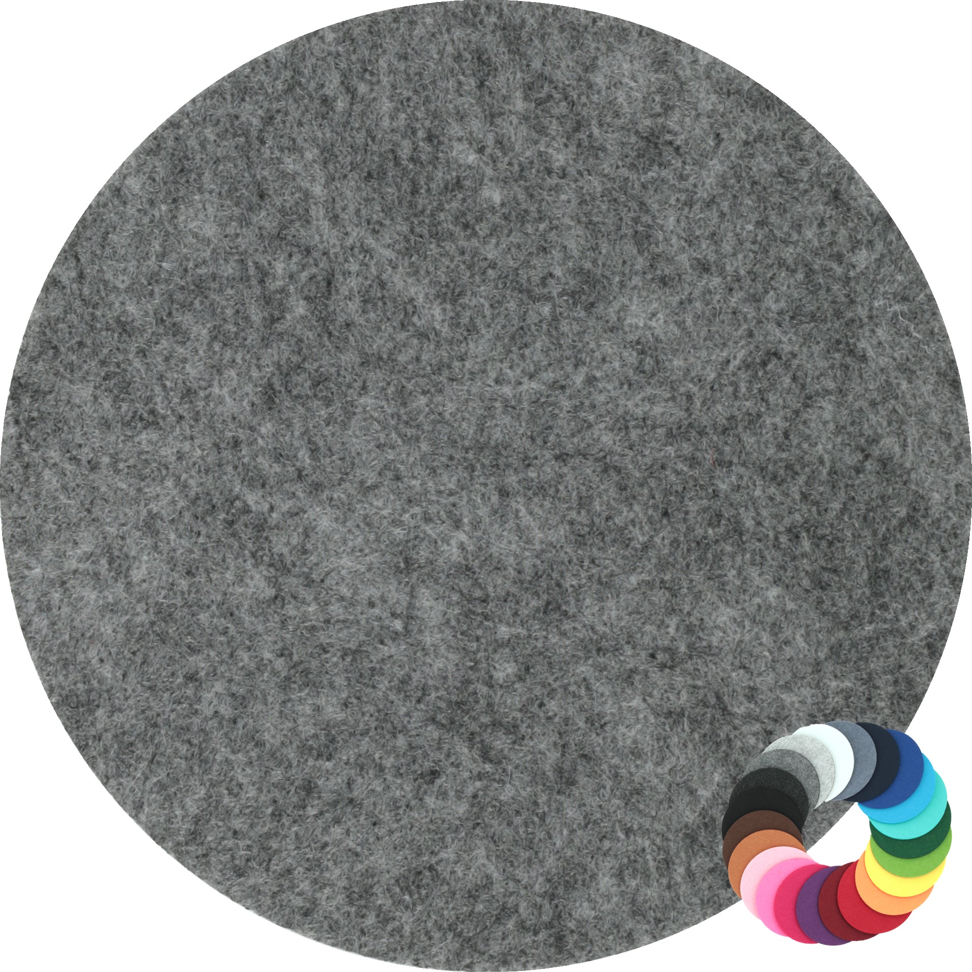 Filzuntersetzer rund Ø 10 cm – Glasuntersetzer aus Filz – 55 Farben – Made in Germany