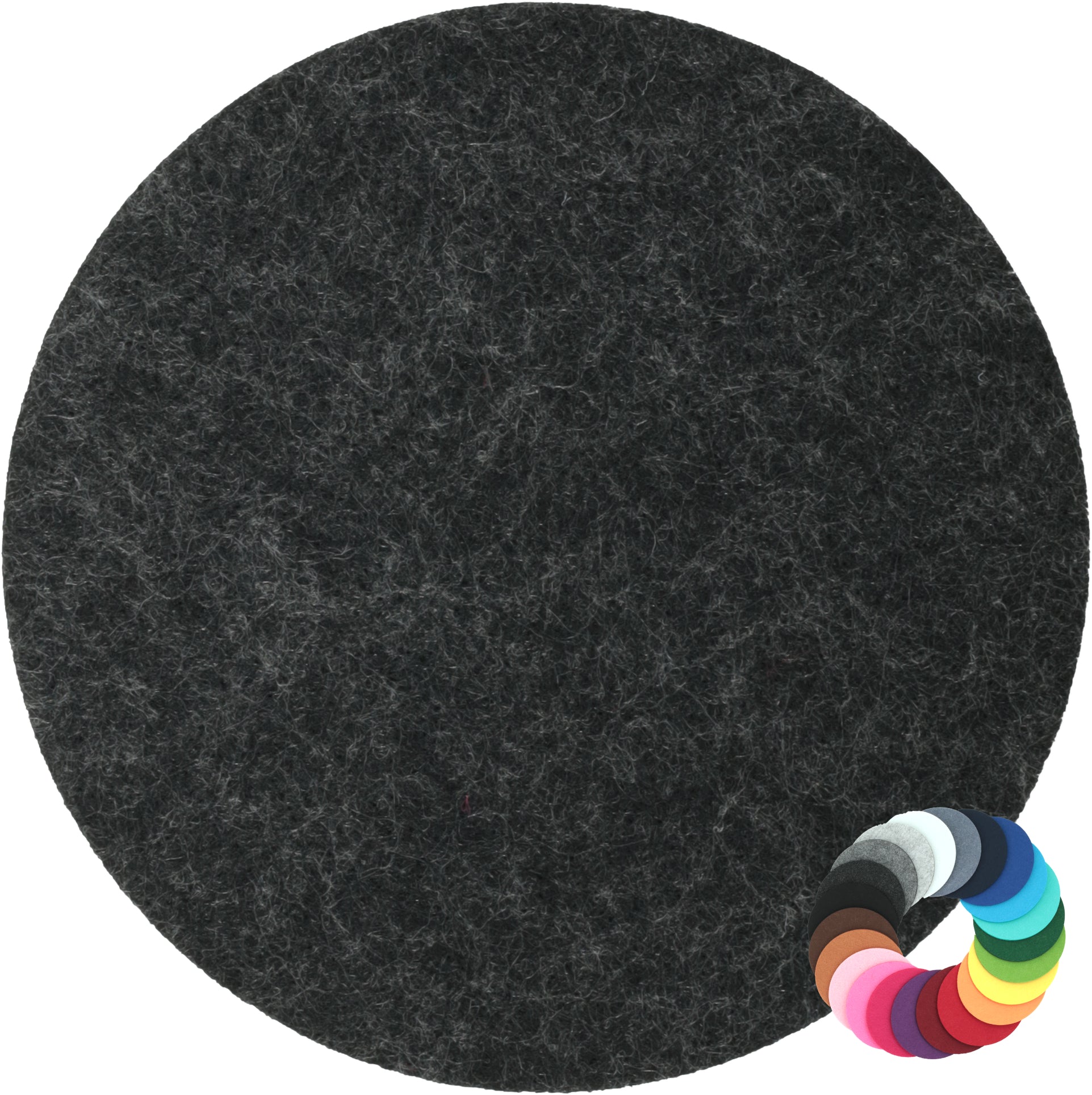 Filzuntersetzer rund Ø 20 cm – Platzset & Topfuntersetzer – 55 Farben – Made in Germany