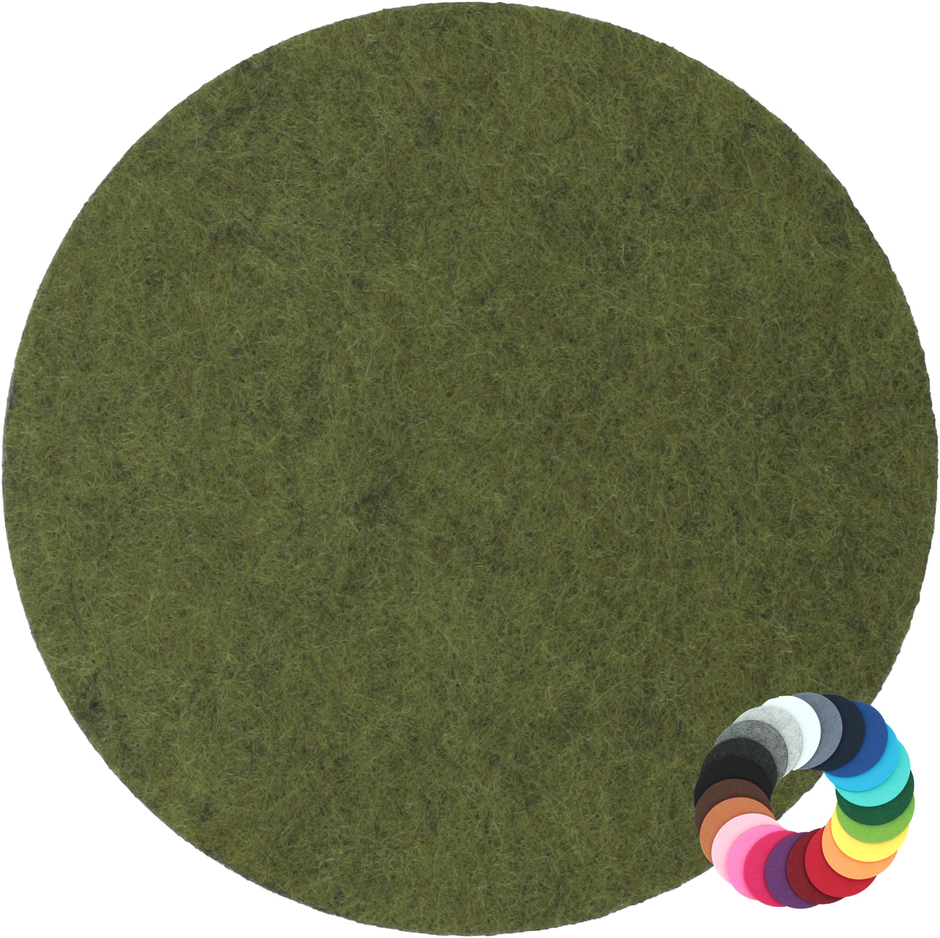 Filzuntersetzer rund Ø 20 cm – Platzset & Topfuntersetzer – 55 Farben – Made in Germany