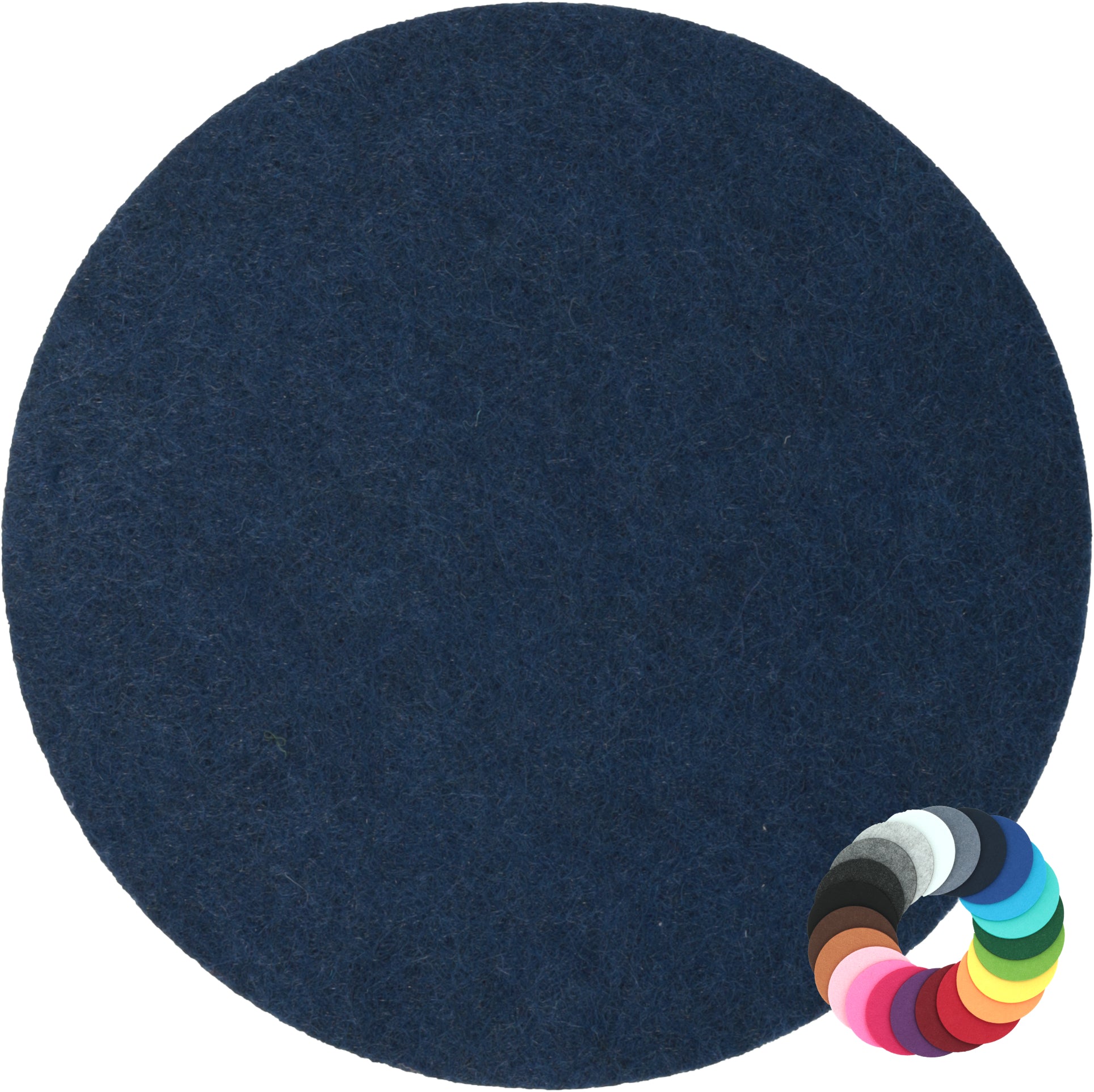 Filzuntersetzer rund Ø 30 cm – Platzset & Topfuntersetzer – 55 Farben – Made in Germany