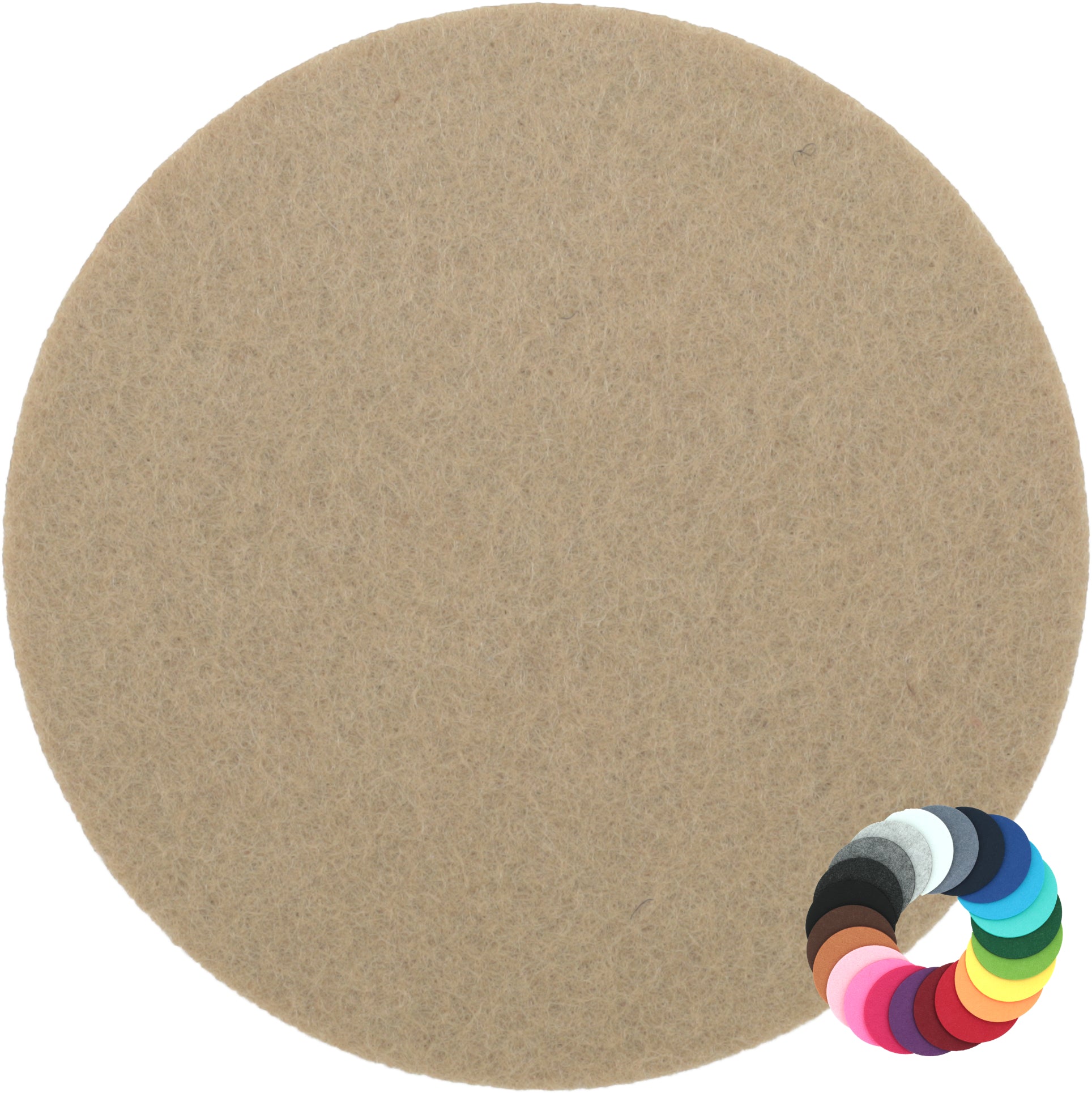Filzuntersetzer rund Ø 30 cm – Platzset & Topfuntersetzer – 55 Farben – Made in Germany