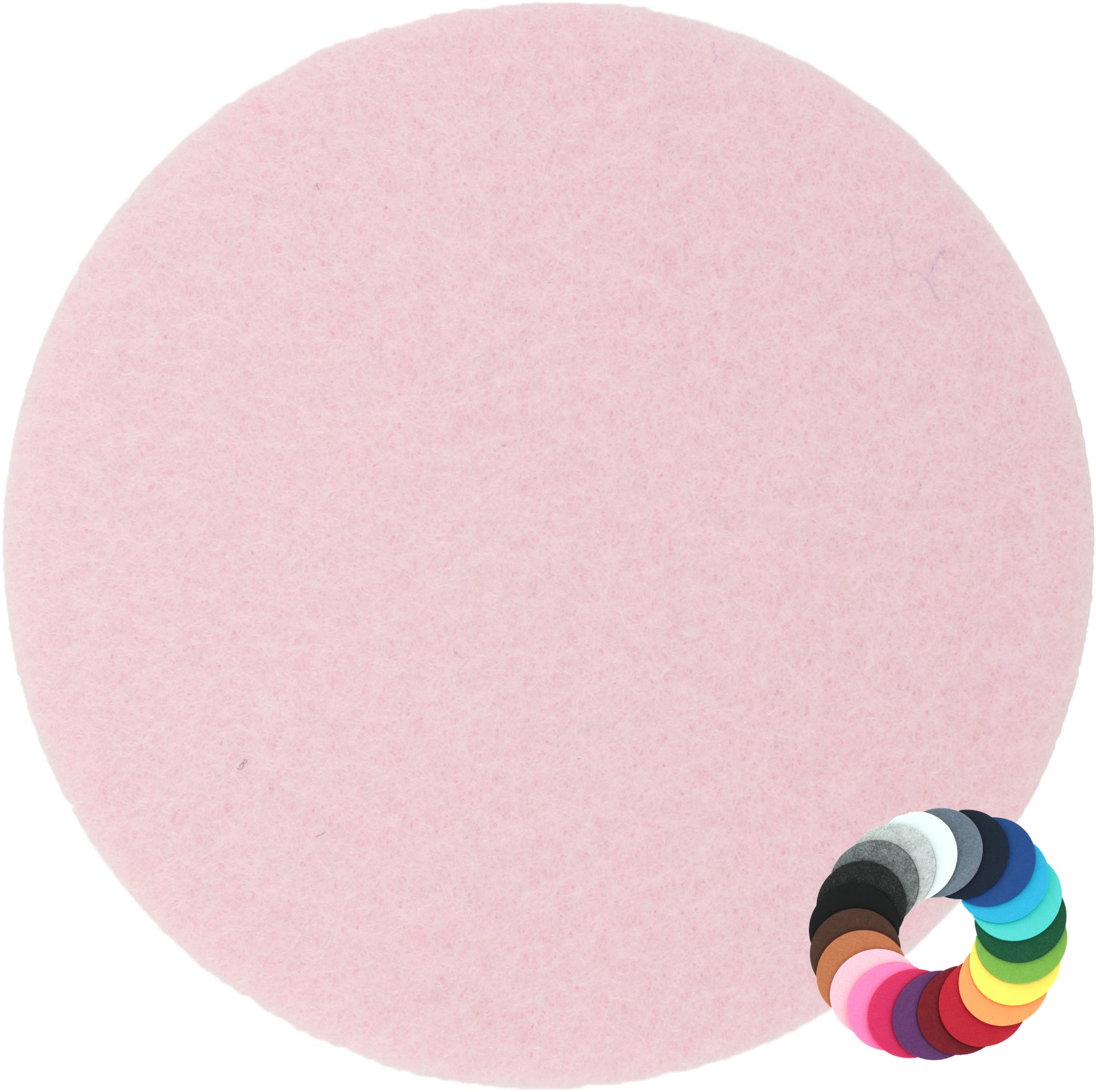 Filzuntersetzer rund Ø 10 cm – Glasuntersetzer aus Filz – 55 Farben – Made in Germany