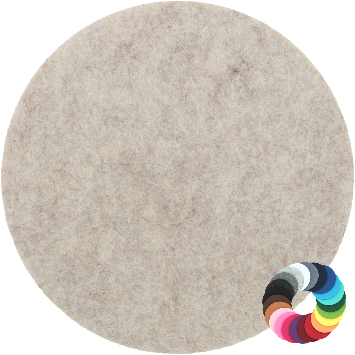 Filzuntersetzer rund Ø 20 cm – Untersetzer für Vasen & Blumentöpfe – 55 Farben – Made in Germany