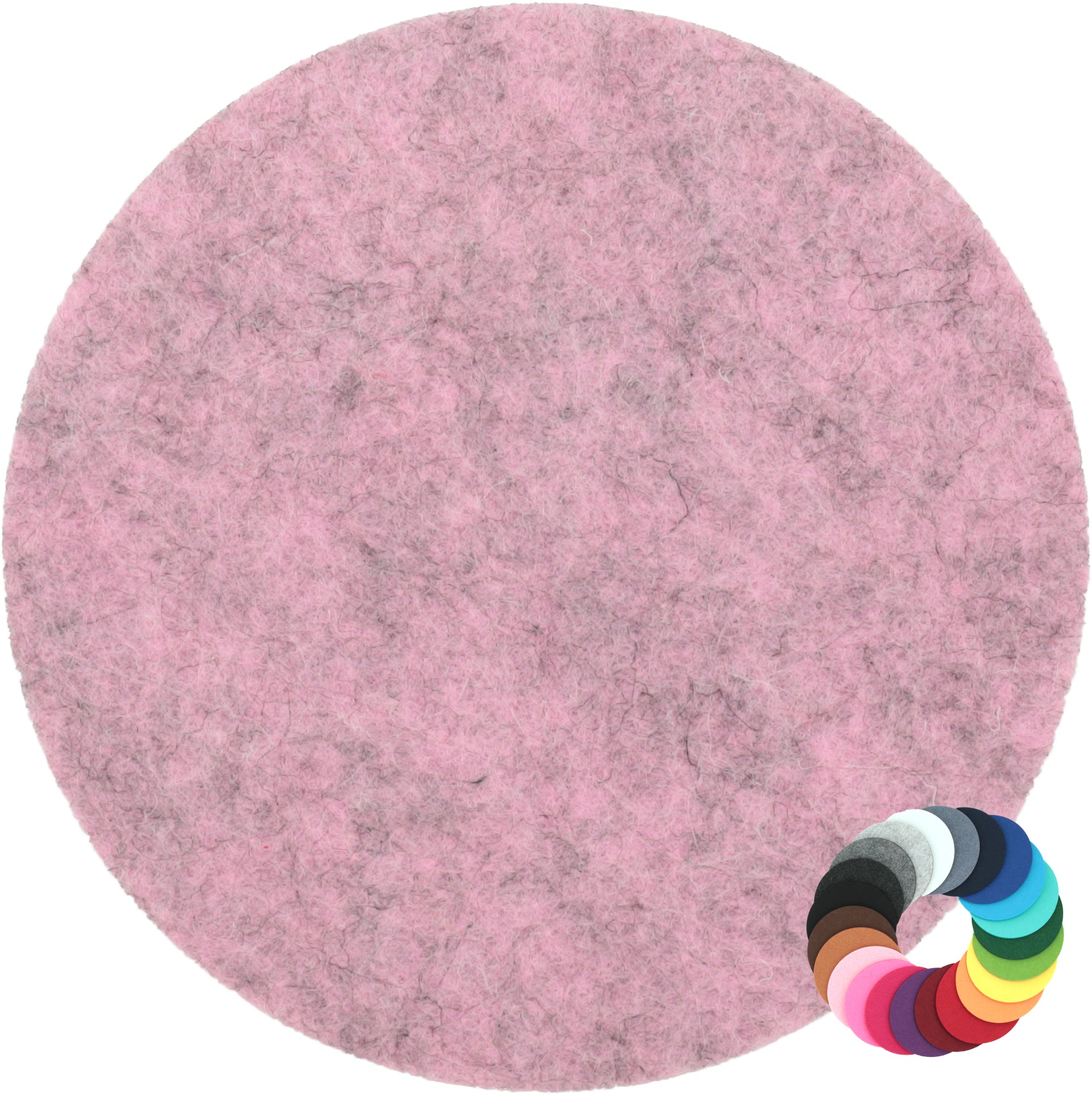 Filzuntersetzer rund Ø 20 cm – Platzset & Topfuntersetzer – 55 Farben – Made in Germany