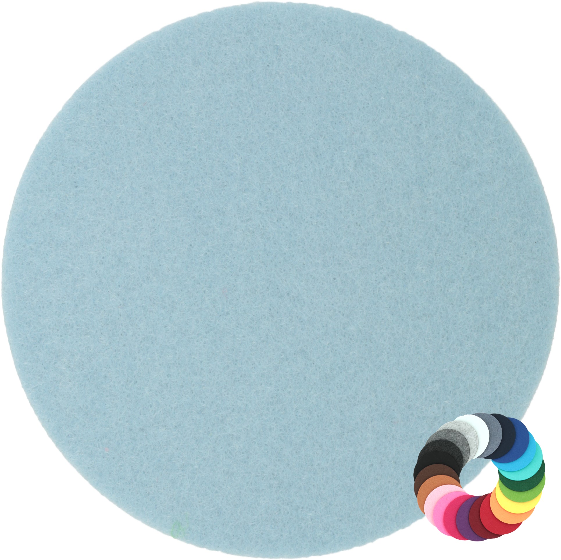 Filzuntersetzer rund Ø 10 cm – Glasuntersetzer aus Filz – 55 Farben – Made in Germany