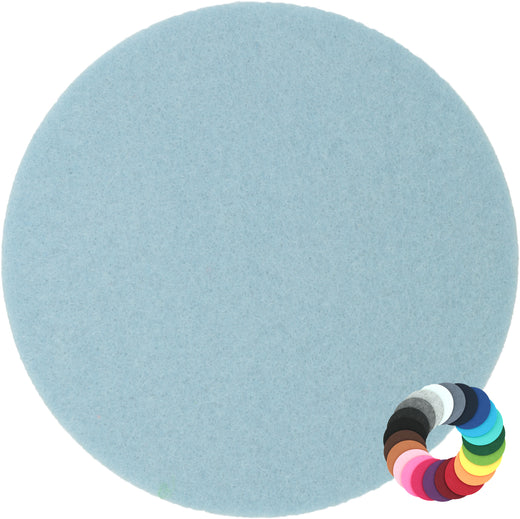 Filzuntersetzer rund Ø 20 cm in Baby-blau