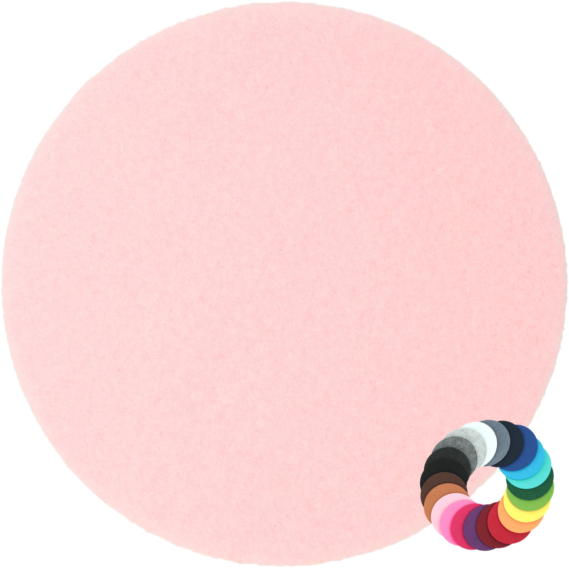 Filzuntersetzer rund Ø 15 cm – Tassen- & Vasenuntersetzer – 55 Farben – Made in Germany