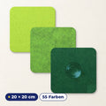Filzuntersetzer eckig 20×20 cm – quadratischer Untersetzer – 55 Farben – Made in Germany