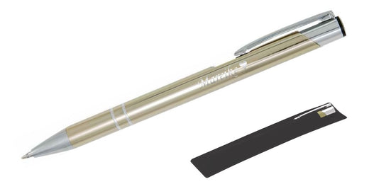 Kugelschreiber LIBO mit Namens-Gravur in Samthülle in Gold