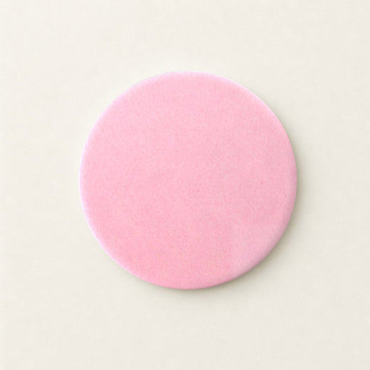 Filz-Mauspad rund in Rosé