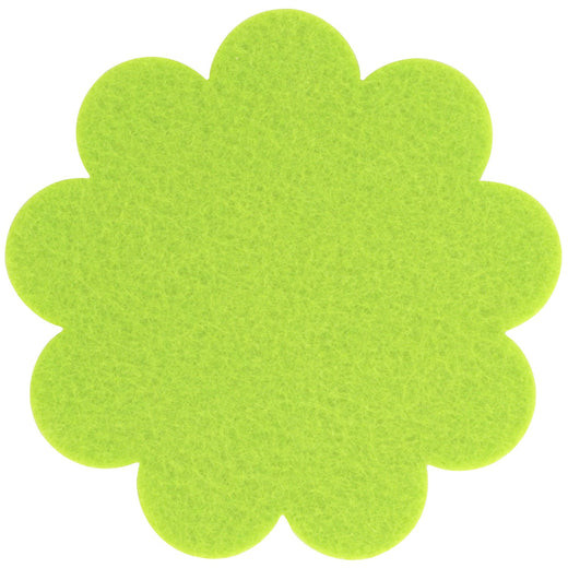 Filzuntersetzer Blume Ø 11 cm in Pistazie