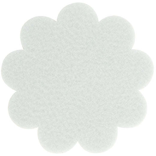 Filzuntersetzer Blume Ø 11 cm in Weiß
