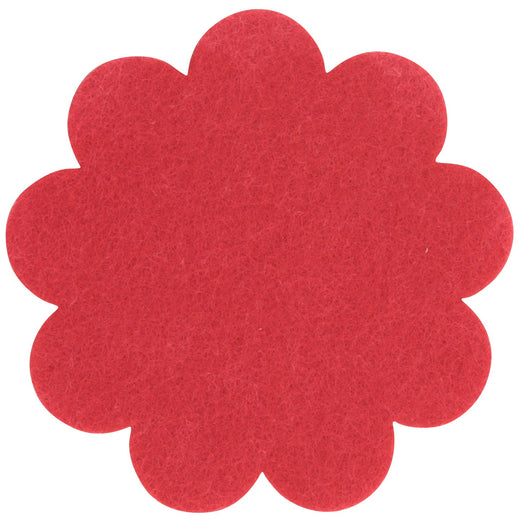 Filzuntersetzer Blume Ø 25 cm in Rot