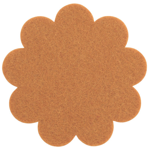 Filzuntersetzer Blume Ø 35 cm in Ocker