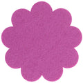 Filzuntersetzer Blume Ø 11 cm – Glasuntersetzer Blumenform – 52 Farben – Made in Germany