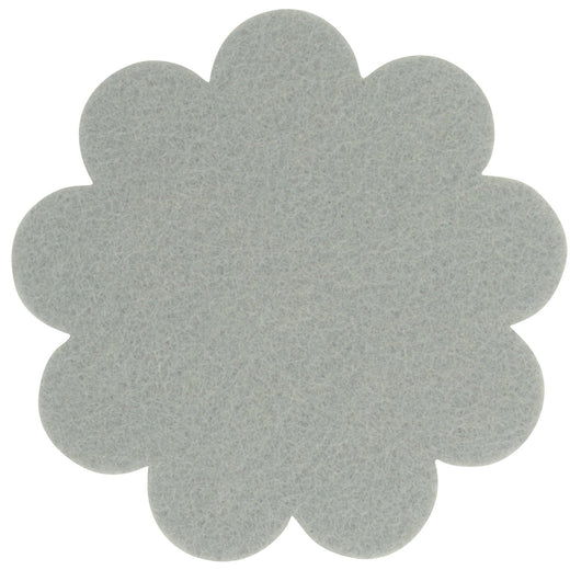 Filzuntersetzer Blume Ø 15 cm in Grau