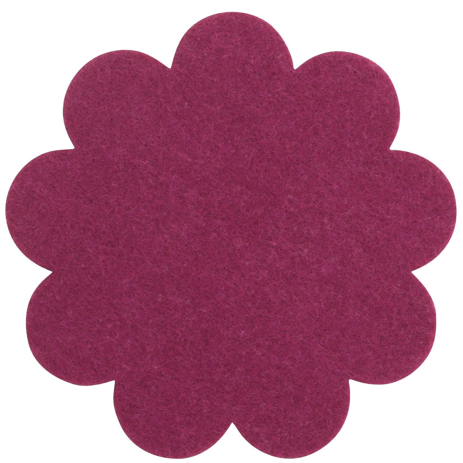 Filzuntersetzer Blume Ø 15 cm – Untersetzer Blumenform – 52 Farben – Made in Germany