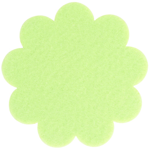 Filzuntersetzer Blume Ø 20 cm in Pastell-grün