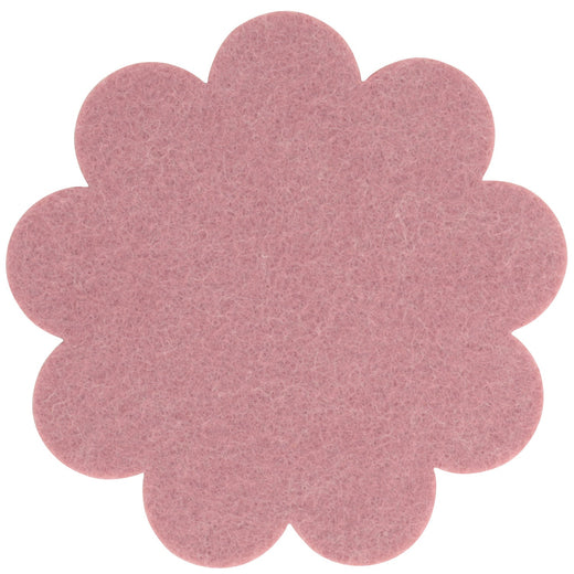 Filzuntersetzer Blume Ø 25 cm in Rosenholz