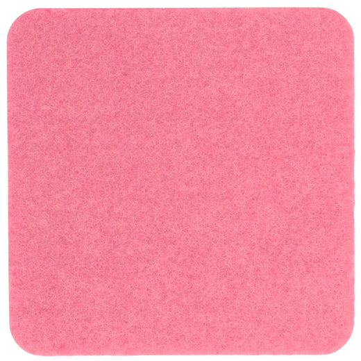Filzuntersetzer eckig 15×15 cm in Pink
