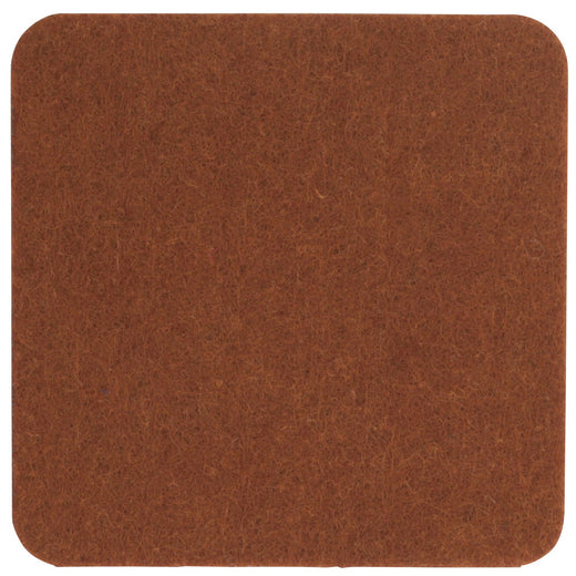 Filzuntersetzer eckig 20×20 cm in Braun