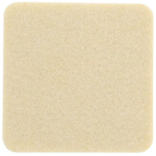 Filzuntersetzer eckig 20×20 cm in Muschel