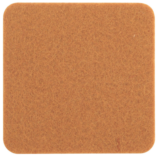 Filzuntersetzer eckig 10×10 cm in Ocker