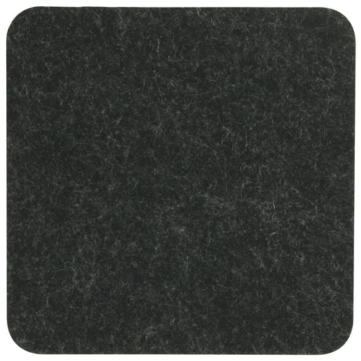 Filzuntersetzer eckig 20×20 cm in Dunkelgrau meliert