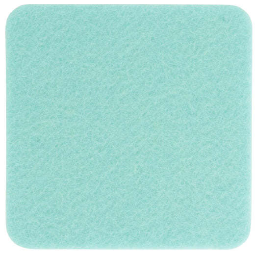 Filz-Mauspad eckig in Pastell-türkis