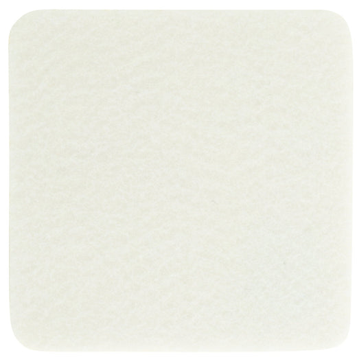 Filzuntersetzer eckig 20×20 cm in Wollweiß