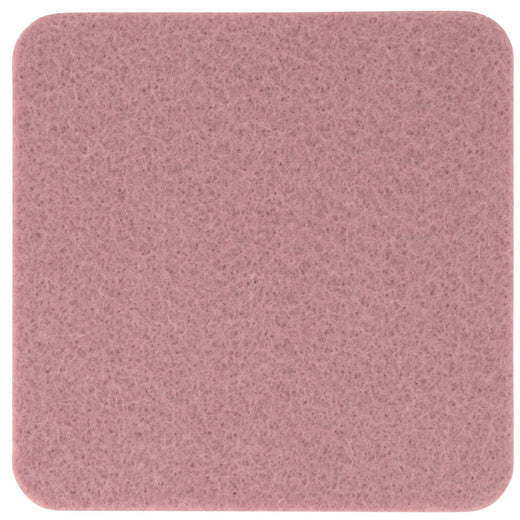 Filzuntersetzer eckig 10×10 cm in Rosenholz