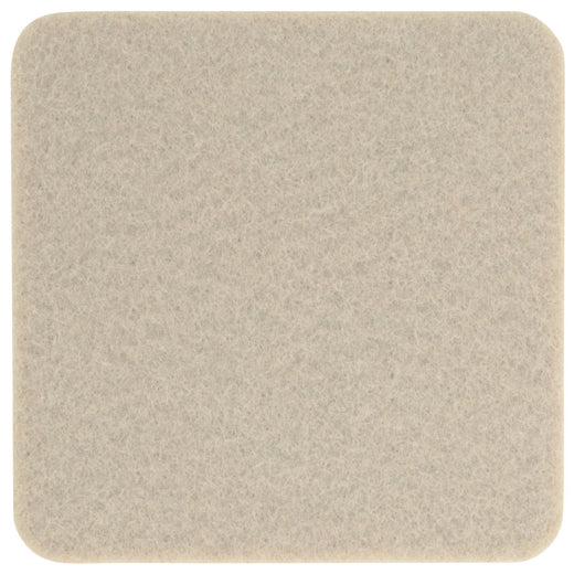 Filzuntersetzer eckig 20×20 cm in Toffee