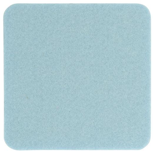 Filzuntersetzer eckig 15×15 cm in Baby-blau