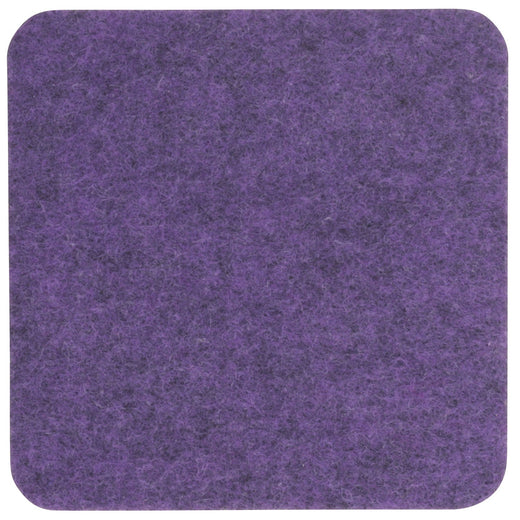 Filzuntersetzer eckig 10×10 cm in Lila meliert
